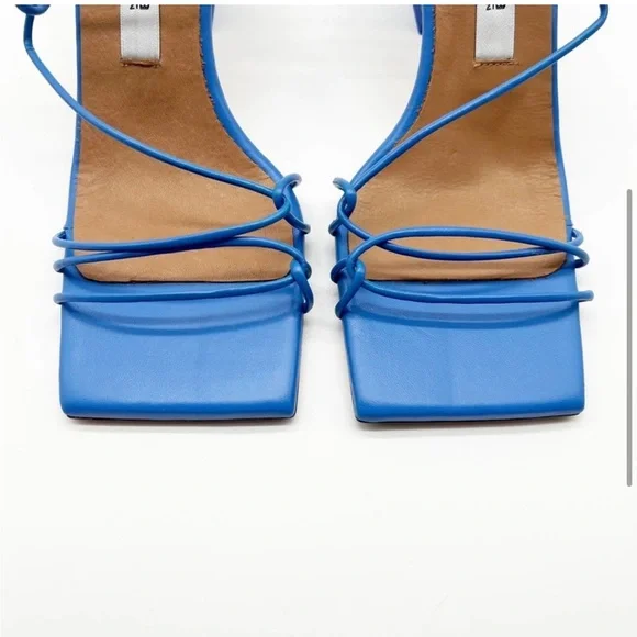 NIB Miista Sally Ocean Strappy Sandals 6.5 Blue - Picture 3 of 7